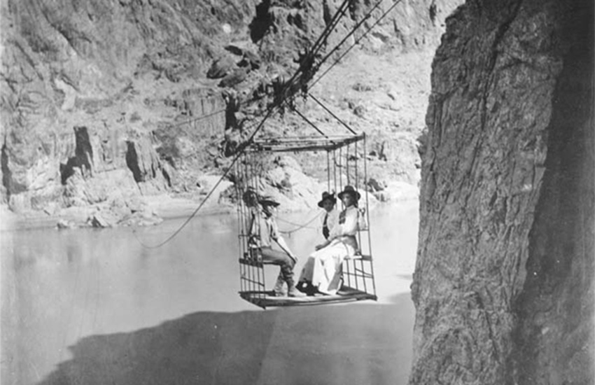 05435 Grand Canyon Historic- Colorado River Cable Crossing c. 1908