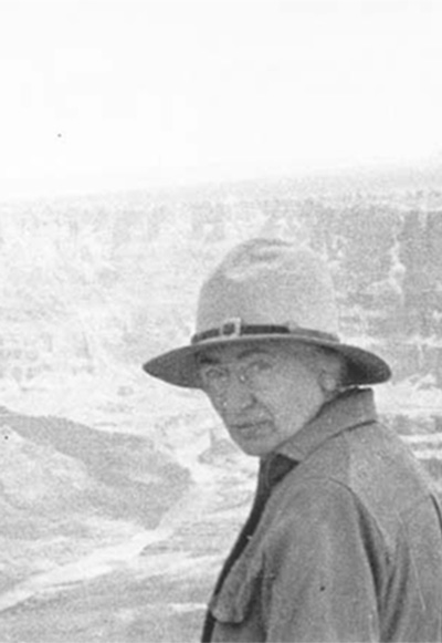 16257 Grand Canyon Historic_ Mary Colter with Contractor c. 1932